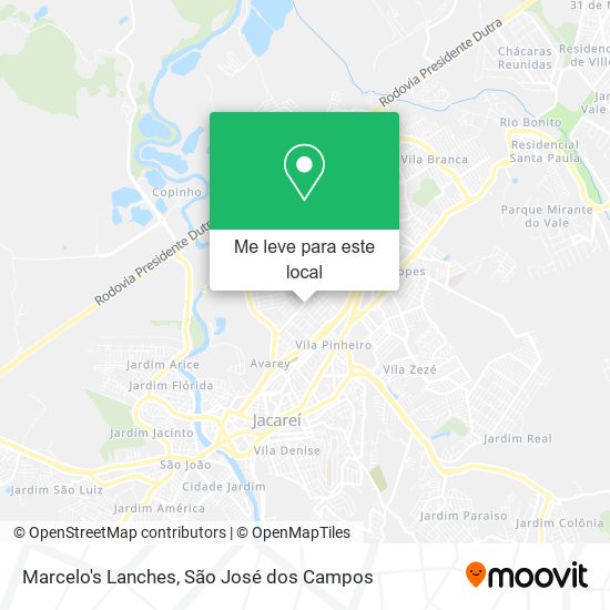 Marcelo's Lanches mapa