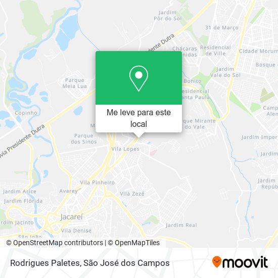 Rodrigues Paletes mapa