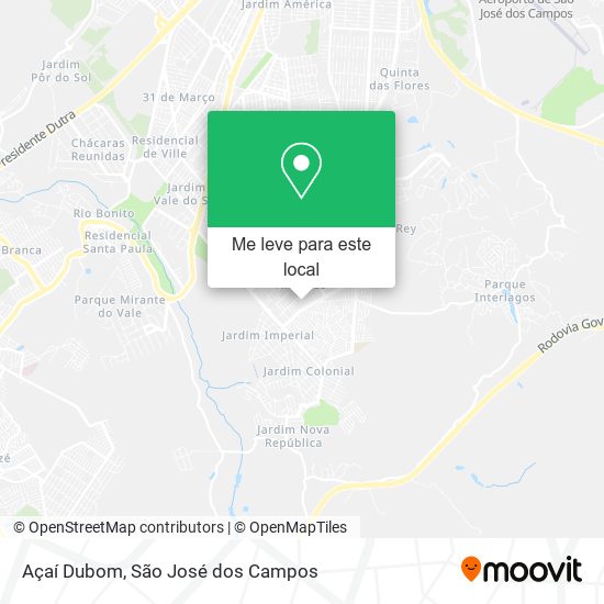Açaí Dubom mapa