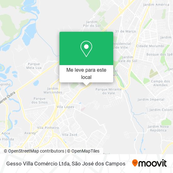 Gesso Villa Comércio Ltda mapa