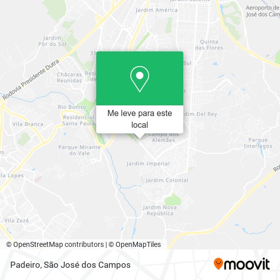 Padeiro mapa