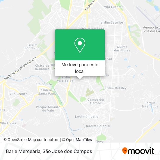 Bar e Mercearia mapa