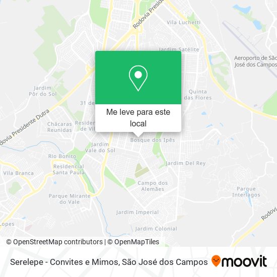 Serelepe - Convites e Mimos mapa