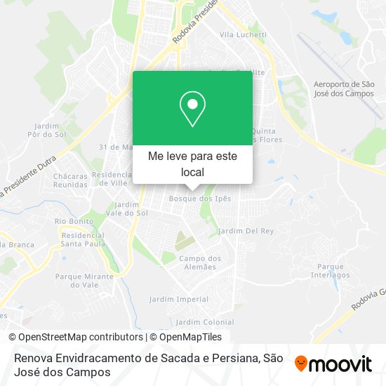 Renova Envidracamento de Sacada e Persiana mapa