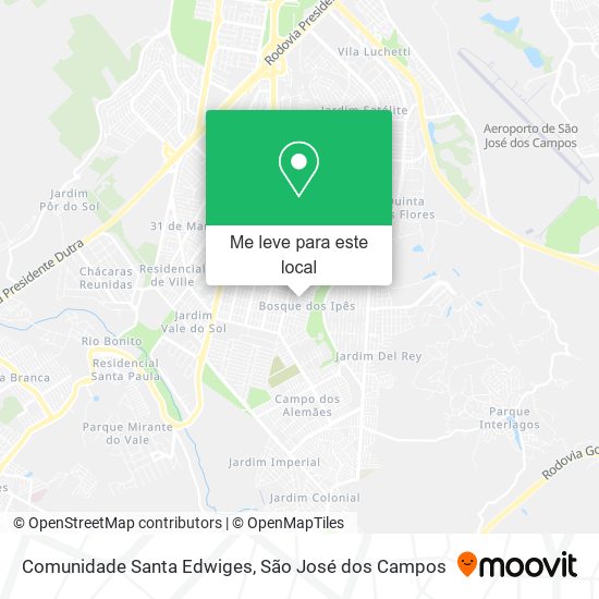 Comunidade Santa Edwiges mapa