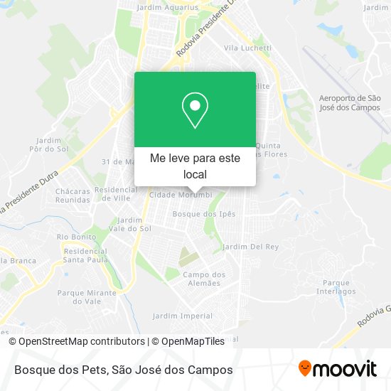 Bosque dos Pets mapa