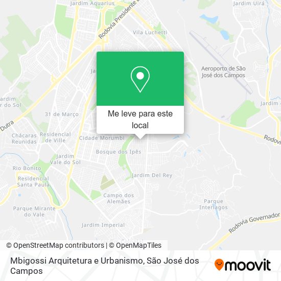 Mbigossi Arquitetura e Urbanismo mapa