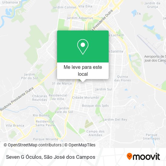 Seven G Óculos mapa