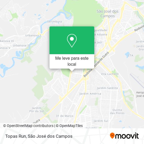 Topas Run mapa