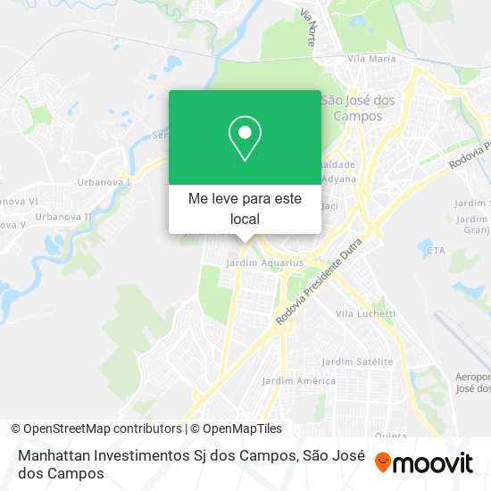 Manhattan Investimentos Sj dos Campos mapa
