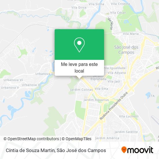 Cíntia de Souza Martin mapa