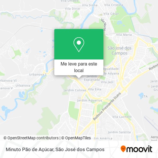 Minuto Pão de Açúcar mapa