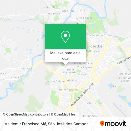 Valdemir Francisco Má mapa