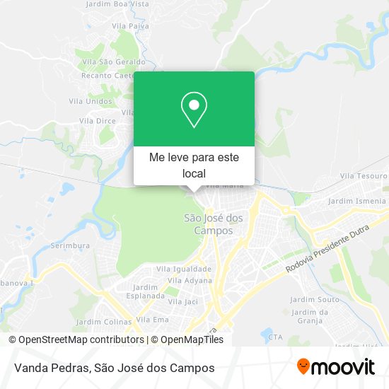 Vanda Pedras mapa