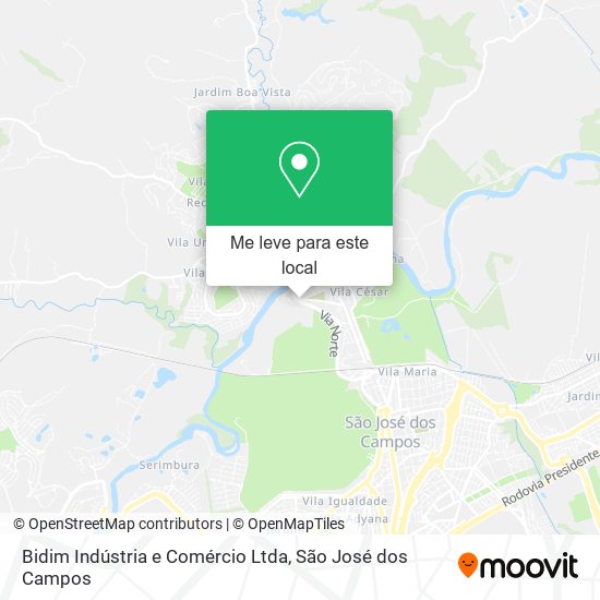Bidim Indústria e Comércio Ltda mapa