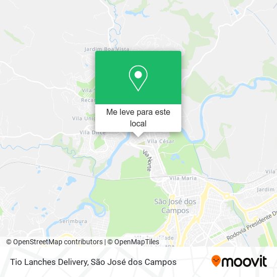 Tio Lanches Delivery mapa