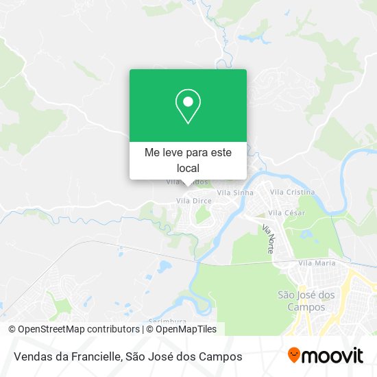 Vendas da Francielle mapa