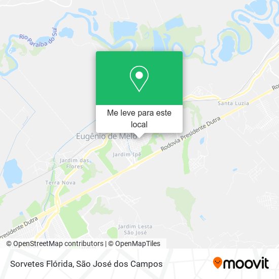 Sorvetes Flórida mapa
