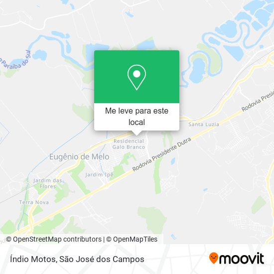 Índio Motos mapa