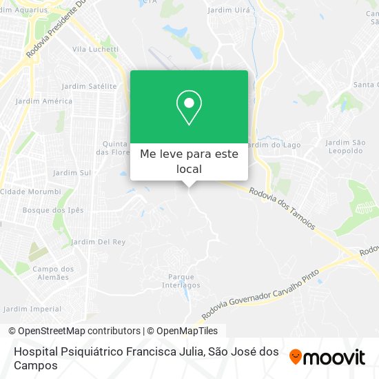 Hospital Psiquiátrico Francisca Julia mapa