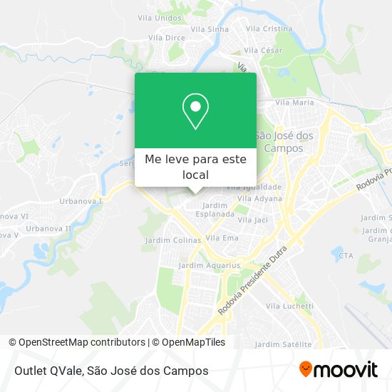 Outlet QVale mapa