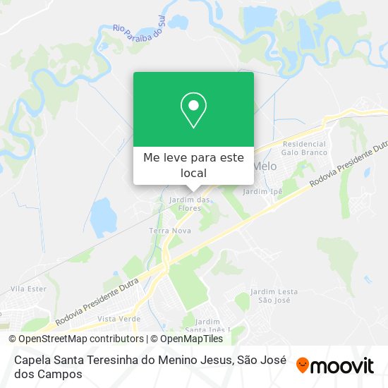 Capela Santa Teresinha do Menino Jesus mapa