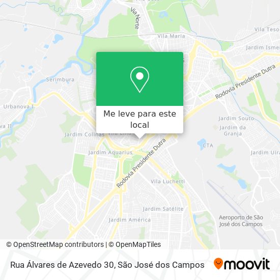 Rua Álvares de Azevedo 30 mapa