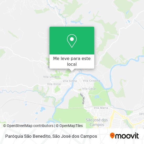 Paróquia São Benedito mapa
