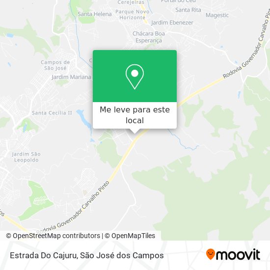 Estrada Do Cajuru mapa