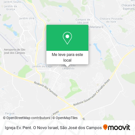 Igreja Ev. Pent. O Novo Israel mapa