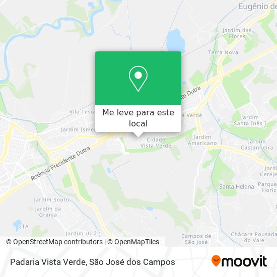 Padaria Vista Verde mapa