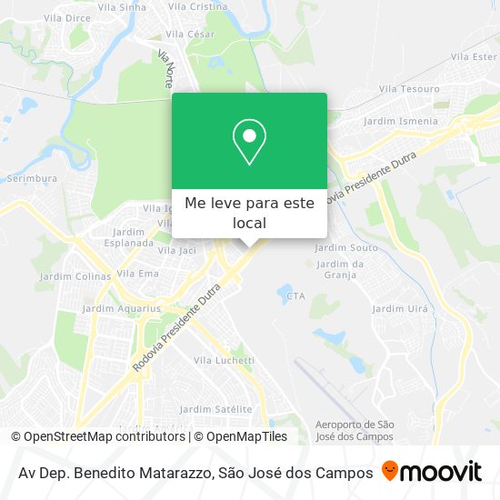 Av Dep. Benedito Matarazzo mapa