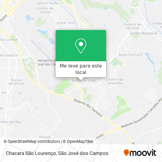 Chacara São Lourenço mapa