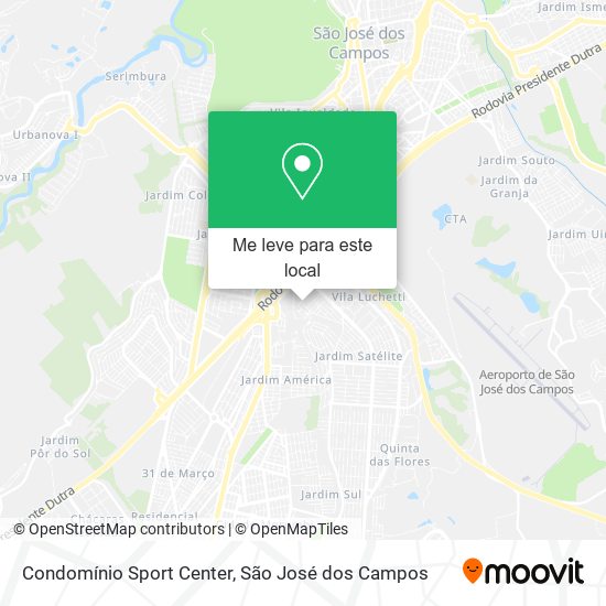 Condomínio Sport Center mapa