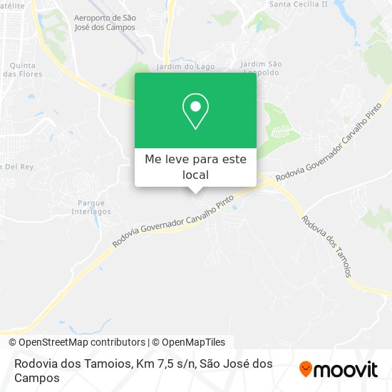 Rodovia dos Tamoios, Km 7,5 s / n mapa