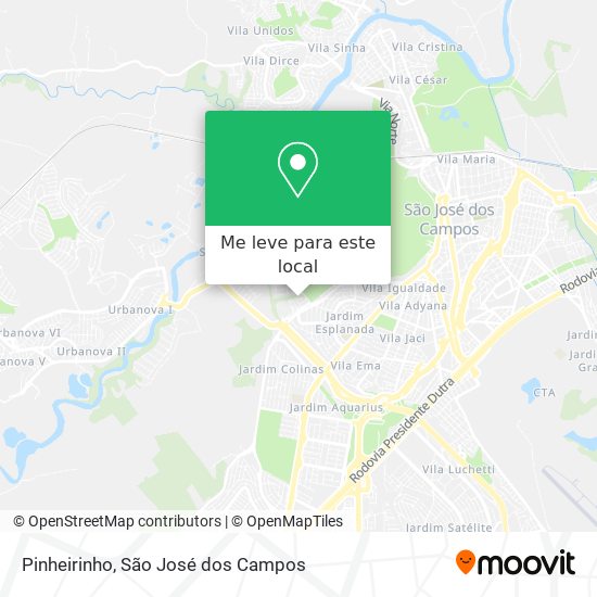 Pinheirinho mapa