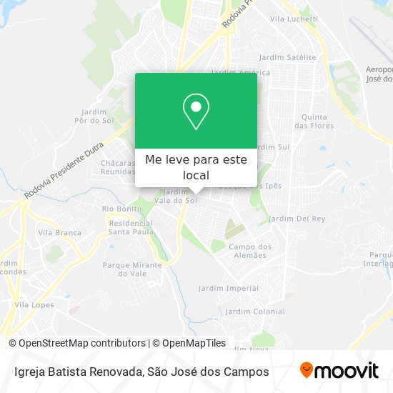Igreja Batista Renovada mapa