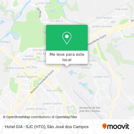 Hotel GIA - SJC (HTO) mapa