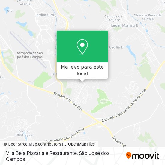 Vila Bela Pizzaria e Restaurante mapa