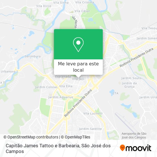 Capitão James Tattoo e Barbearia mapa