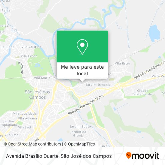 Avenida Brasílio Duarte mapa