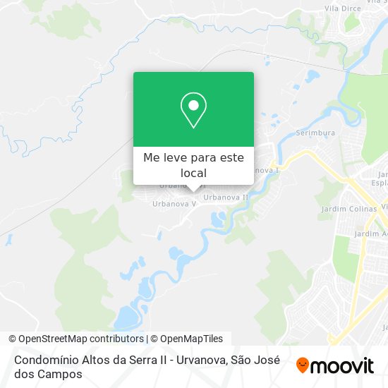 Condomínio Altos da Serra II - Urvanova mapa