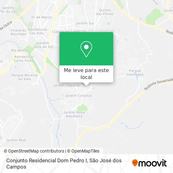Conjunto Residencial Dom Pedro I mapa