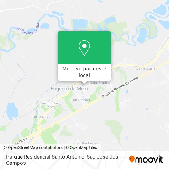 Parque Residencial Santo Antonio mapa