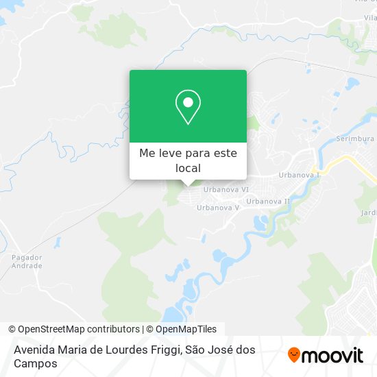 Avenida Maria de Lourdes Friggi mapa