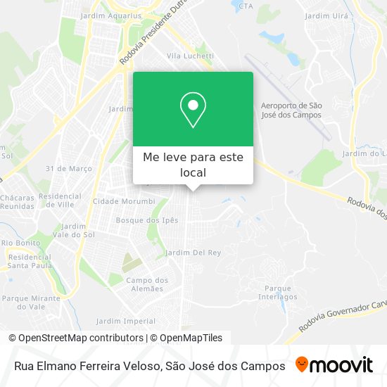 Rua Elmano Ferreira Veloso mapa
