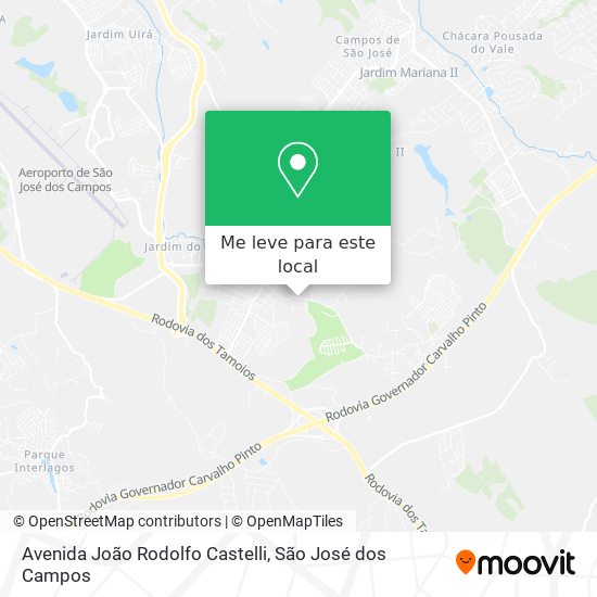Avenida João Rodolfo Castelli mapa
