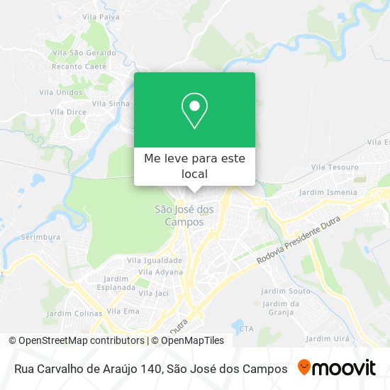 Rua Carvalho de Araújo 140 mapa