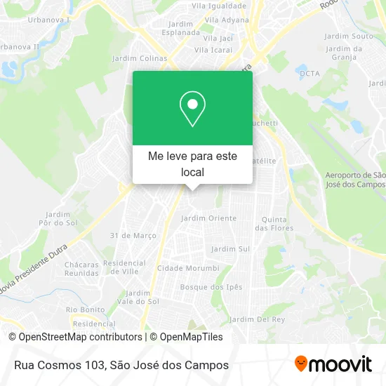 Rua Cosmos 103 mapa