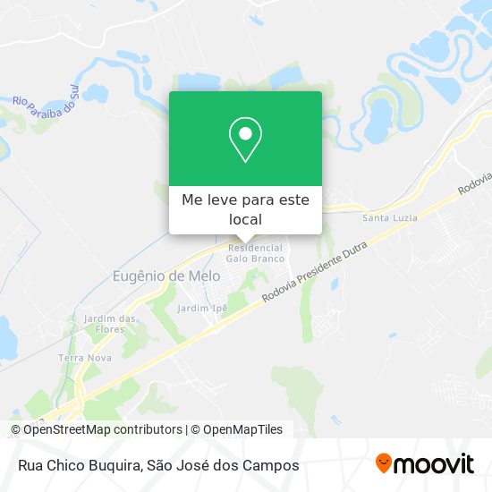 Rua Chico Buquira mapa
